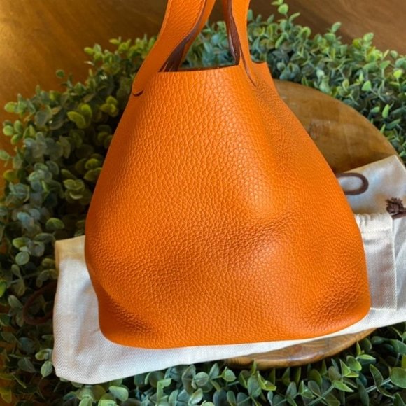 SOLD Hermes Clemence Picotin Lock 22 Leather Satchel - Picture 5 of 12